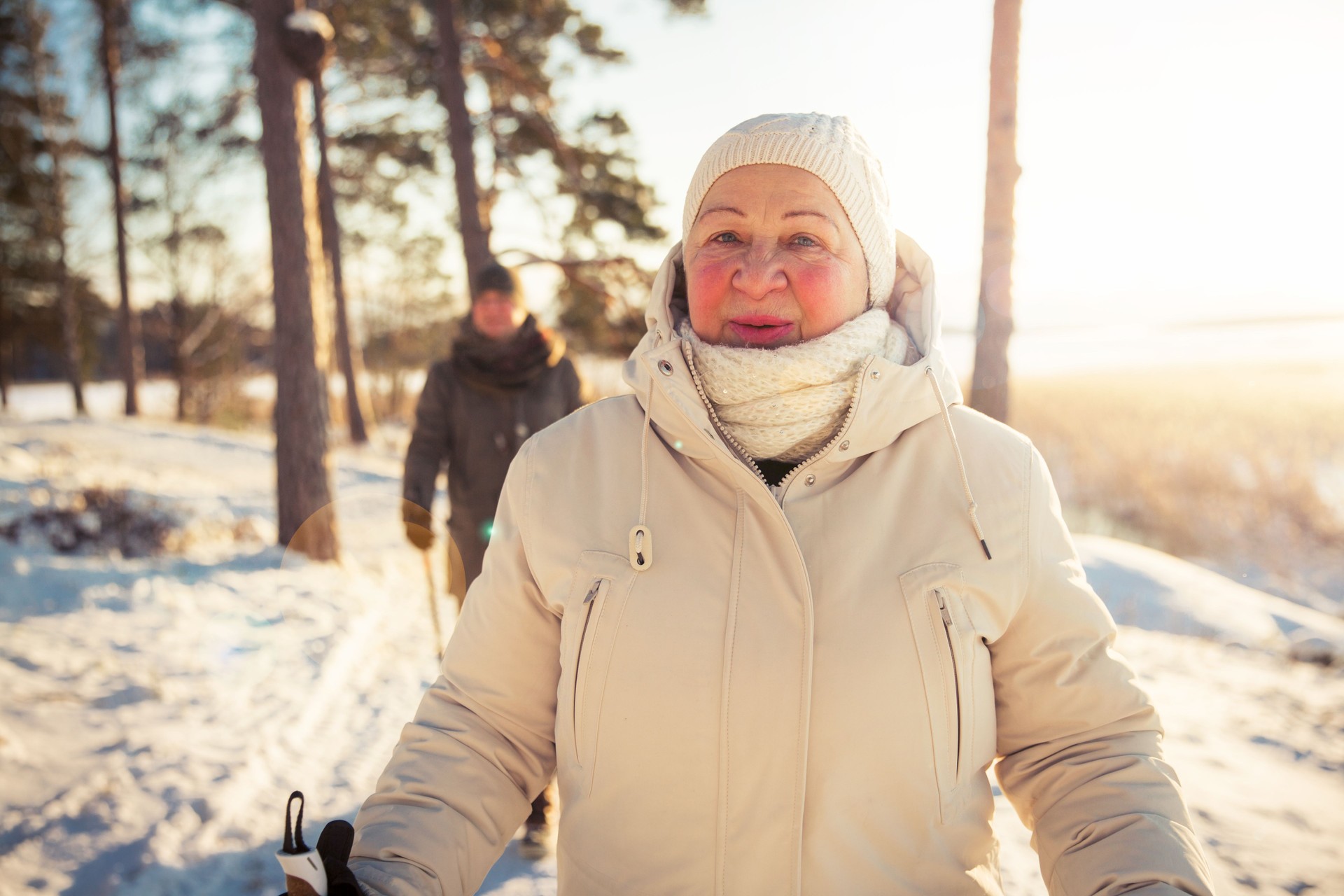 Winter sport in Finland - nordic walking